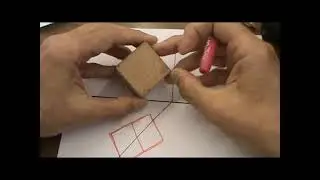 Sección de cubo por plano vertical en sistema diédrico