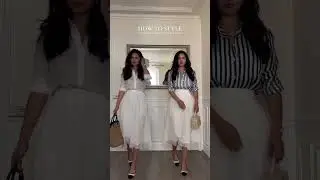 How to style our Double-layer White Silk Skirt