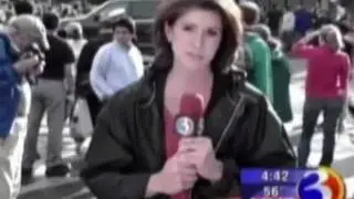 WFSB: 9/11 Coverage - Kim Fettig Live in New York [9-14-2001]