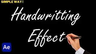 Handwriting Text Effect Animation Tutorial in After Effects | Write On Effect
