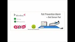 Fall Prevention Wireless Alarm + Bed Pressure Sensor pad