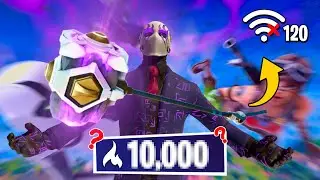 Fastest Editor🗺️✍ Tried Fortnite ARENA with shockwave hammer on 120 ping!