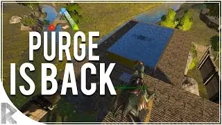 PURGE IS BACK, METAL ROCK BASE RAID! - Ark Survival Evolved (PVP Gameplay S8P8)