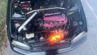 My turbo civic caught fire! (Interstate run gone wrong)