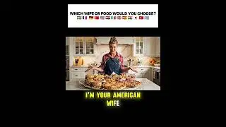 BRITISH WIFE vs. The World! Which Wife or Food would you choose? #shorts #global