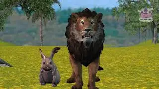 The Foolish Lion and the Clever Rabbit - Panchatantra Hindi Kahaniya - हिन्दी&nbsp;कहानिया