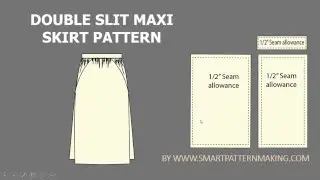 How to Make a Maxi Double Slit skirt Pattern in 6 Simple Steps