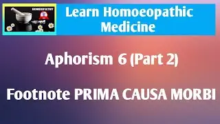 &sect; 6 unprejudice Observer Part 2 Footnote Explanation with Notes | Prima Causa Morbi Footnote of &sect; 6 