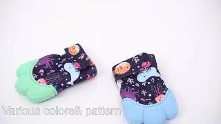 Wholesale BPA Free TeethingHigh Quality Soft Organic Silicone Baby Teething Mitten Chew Teether Toy