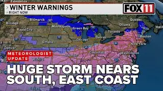 Major winter storm to hit Deep South, East Coast; Crippling snow, ice, bitter temperatures expected