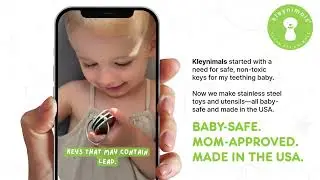 Safe, Non-Toxic Baby Keys Moms Can Trust - Kleynimals Clean Key Animals USA Made Metal Toy Keys