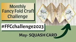 DIAMOND SQUASH CARD No Cutting dies #ffcchallenge2023