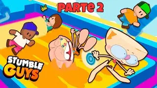 Mongo e Drongo em Stumble Guys Paint Splash em desenho animado