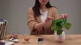 Pot de fleurs musical publicitaire enceinte bluetooth