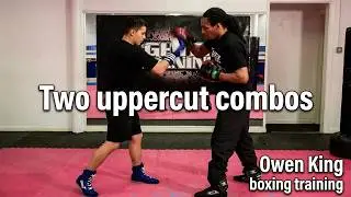 How to Hold Focus Mitts Drill  6: Two Uppercuts Combo | Boxing Mitt Training for Beginners