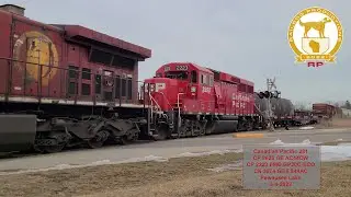 CP 281 CP 8626 & CP 2223 GP20C-ECO & CN 3874 As Mid DPU At Pewaukee Lake 3-4-2022