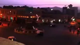 Gondar Piassa at night