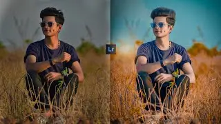 Literoom red and blue effect photo editing tutorial in br editing