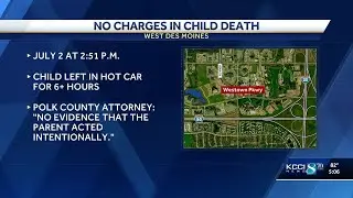 Polk County Attorney's Office says child's death after being left in car was a 'tragic accident'