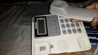 unboxing Panasonic KX-TSC906CID telephone set In hindi/urdu