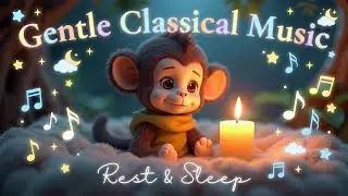 Candlelight Baroque Lullaby 🕯️ Harpsichord & Flute for Baby Deep Sleep | Phoeniz & Modo