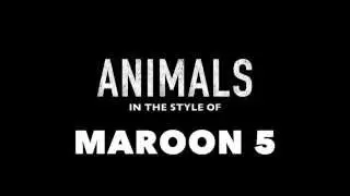 Animals (in the style of) Maroon 5 MIDI Backing Track
