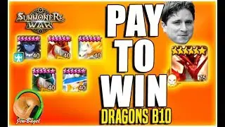 SUMMONERS WAR : Dragons B10 Mostly Farmable Team (No Verdehile)