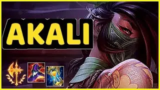 AKALI VS GNAR - 14/7/5 KDA TOP GAMEPLAY GRANDMASTER I