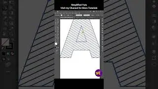 Needle Text Effect in Illustrator  #illustrator #illustratortutorial #Shorts