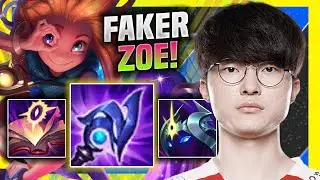 FAKER IS SO GOOD WITH ZOE! - T1 Faker Plays Zoe Mid vs Nunu! | Season 11