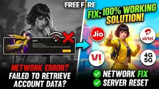 Free Fire Network Connection Error Failed To Retrieve | Network Connection Problem Solution Today FF