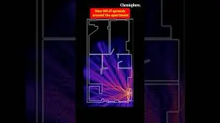 How WiFi spreads around in an apartment 📶🛜 #chemisphere #wifi #engineering