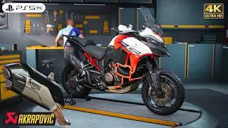RIDE 6 | Customize Brutal Ducati Multistrada V4 RS Rally Akrapovic Gameplay [4K PS5 Pro]