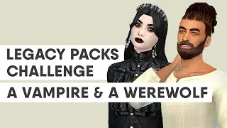I create a Vampire and her Werewolf roommate 🩸🐺 The Sims 4 Pack Legacy Challenge