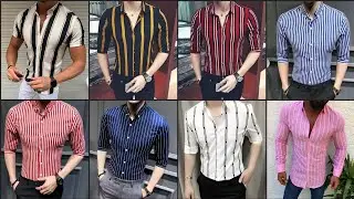 Most Wanted Men's Vertical Striped Shirts & t-Shirts Design 2020 || Dashing Striped Shirt Outfits