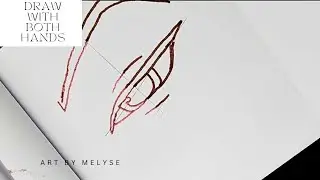 Рисуем крутой глаз Миры (K-Pop) обеими руками одновременно |