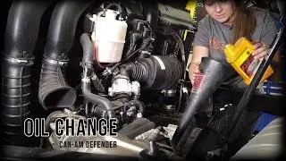 How to change the engine oil on Can-Am Defender