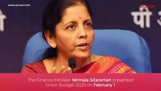 Union Budget 2020 Highlights | Accoxi