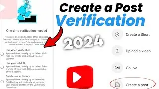 one time verification needed youtube|🤔create a post ka verification kaise kare 2024😘@JeyniTech45