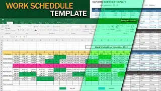 Work Schedule Template in Excel &ndash; Easy & Free Tutorial📅 - Microsoft Office Templates