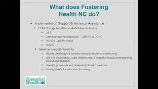 Supporting Medical, Mental Health, and I/DD Needs for Children and Youth in Foster Care - 4/2022