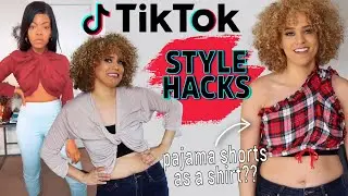 TESTING TIKTOK STYLE HACKS | I Tried Viral Fashion Tips ~funny results~