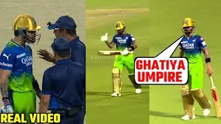 Virat Kohli Lashes out at Umpire after controversial out given by third umpire during kkr vs RCB