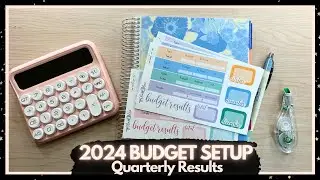 🌟 2024 BUDGET PLANNER SETUP | 📝 Quarterly Results | Budget Planner Setup Series | Erin Condren