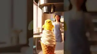 &ldquo;The Frozen Rose 🌹✨ | Magical Ice Cream Moment in 4K #4K #Cinematic #IceCreamMagic #FrozenRose