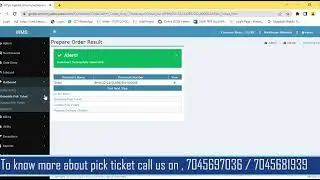 How to generate 𝐩𝐢𝐜𝐤 𝐭𝐢𝐜𝐤𝐞𝐭 using WebXpress warehouse management system || WebXpress