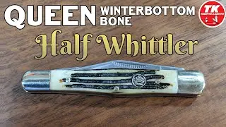 Queen Half Whittler Winterbottom Bone QN47WB Pocket Knife