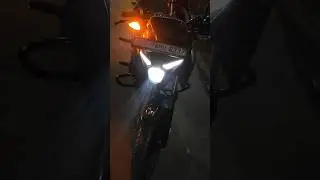 Moxi Hazard flasher and simtac led bulb installed in pulsar #n150 #bajaj #bikelover #reels
