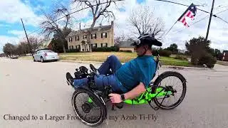 Mike Changed his Front Gear to a Larger Gear on his Azub Ti Fly