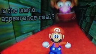 Is The Mario 64 Wario Apparition real? (1995/07/29 Build / Every copy of Mario 64 is personalized)
